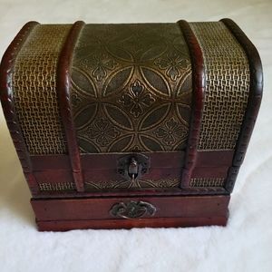 Detailed Wooden Jewelry Box